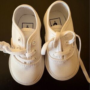 Vans Toddler Authentic Shoe True White 3.5